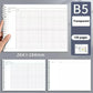 120 Pages B5 Mind Map Notepad Grid Diary Loose Leaf Office Planner Notebook Sketchbook Notebooks Writing Pads School Supplies