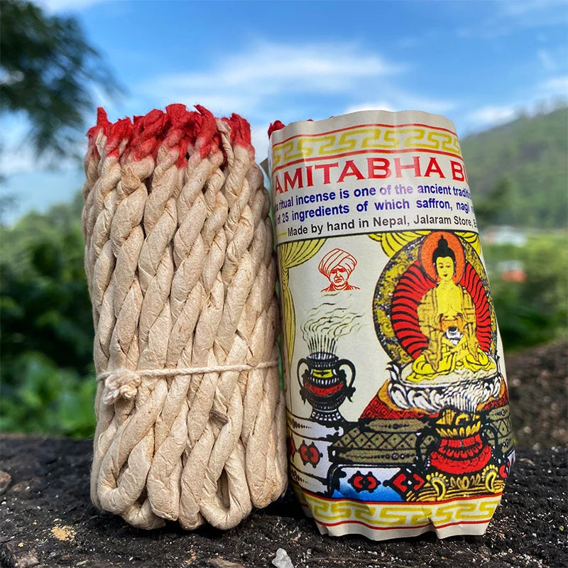 40pcs Handmade Traditional Nepal Rope Incense White Sage Cedar Aromatherapy Burning Rope Fragrance Yoga Meditation Sandalwood