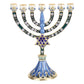 Holder Centerpiece Christmas Decorations Hanukkah Holdersticks Blue Jewish Menorah