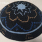 HIGH QUALITY HANDMADE KNITTED YARMULKE KIPPAH WHITE TOP PRICE PER PIECE