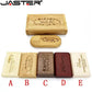 JASTER Wooden USB 2.0 Flash Drive 128GB 1PCS Free custom logo Pen drive with box 64GB 32GB 16GB Memory Stick wedding Gift U disk