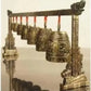 Chinese Old Meditation Gong with 7 Ornate Bell with Dragon Design Chinese Musical Instrument decoration bronze factory outlets