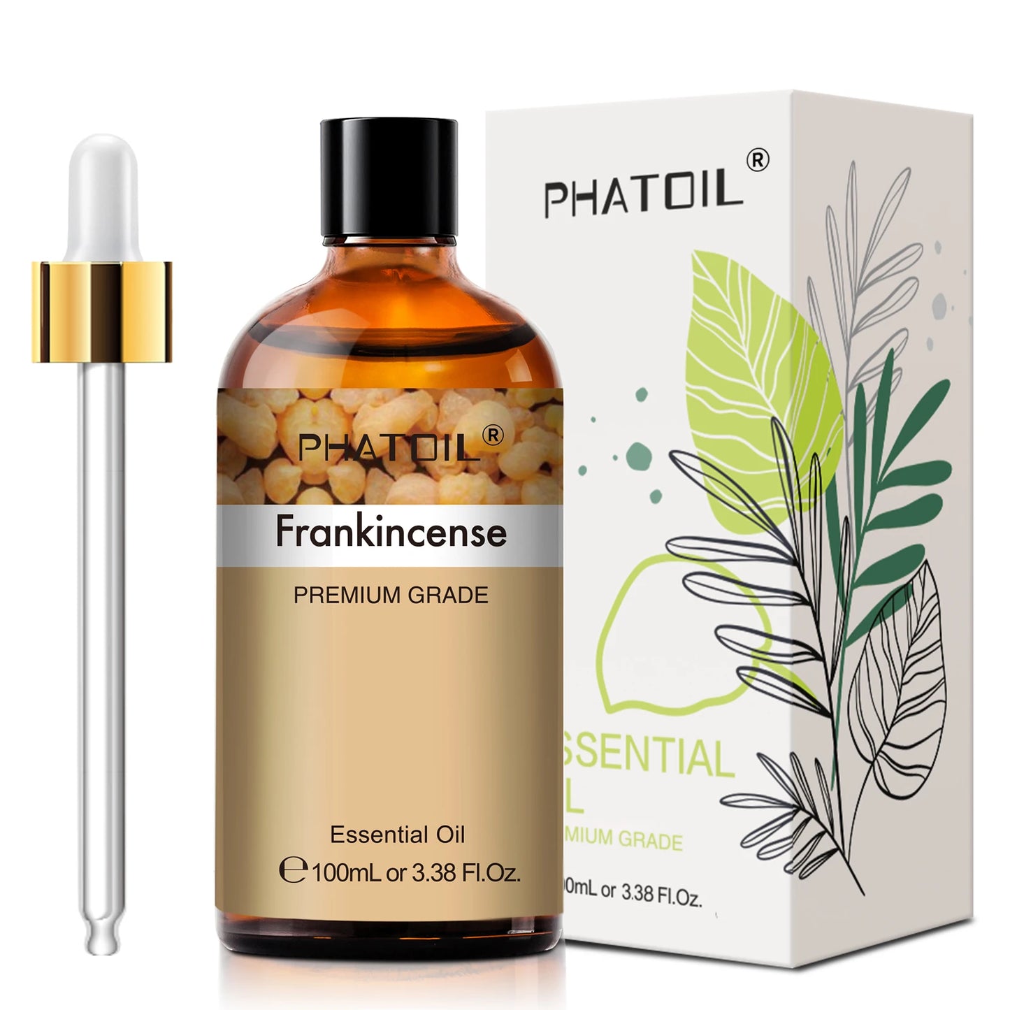PHATOIL 100ml Natural Essential Oil For Skin Aromatherapy Lemongrass Eucalyptus Lavender  Peppermint Fragrance Essential Oils