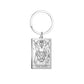 Dawapara Tarot Cards Keychains Stainless Steel Vintage Amulet Good Luck The Major Arcana Keyring Wiccan Jewelry