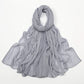 New Crinkle Rayon Hijab For Women Muslim Scarf Long Shawls Solid Islamic Turban Headband Heascarf Wraps Ramandan Headband