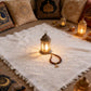 1pc boho Yoga Meditation mat- Cotton Blend Fringe Muslim Prayer Mat Rug Ramadan Gift for Outdoor Picnics Home Decor
