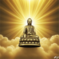 Brass Buddha Miniature: Desktop Decoration, Antique-style Brass Buddhist Master Statue Ornament