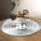 Six character mantra floor mat meditation mat energy yoga meditation mat circular anti slip mat