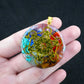35mm Hexagon Shape 7 Chakra Orgonite Energy Pendant Healing Energy Crystal Beads for Yoga Meditation Spiritual Amulet Orgonite