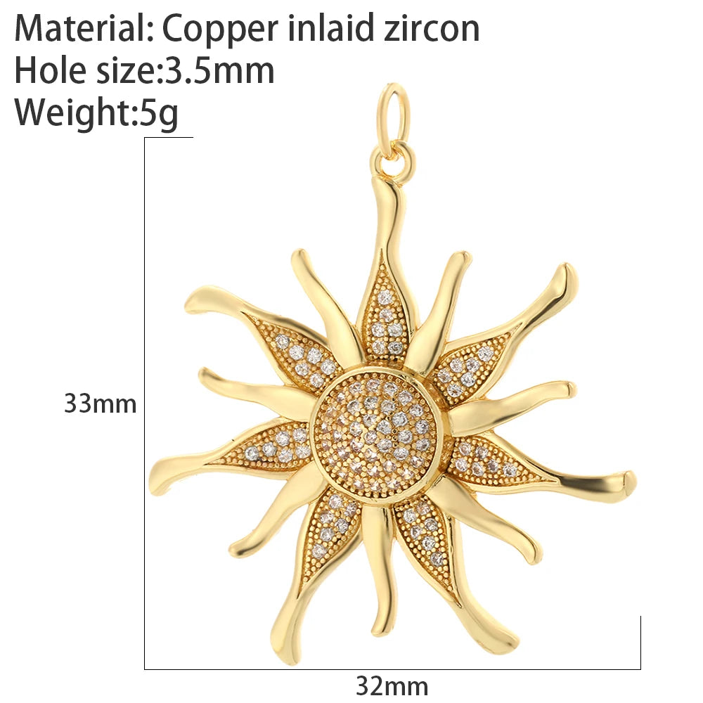 Bohemian Star Sun Moon Charms for Jewelry Making Cute Enamel Planet Gold Color Diy Earrings Necklace Bracelet High Quality
