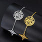 Jeshayuan Witch Knot Bracelet Jewish Hebrew Tetragrammaton Bracelet Witchcraft Pentagram Bracelet For Women Amulet Jewelry Gift