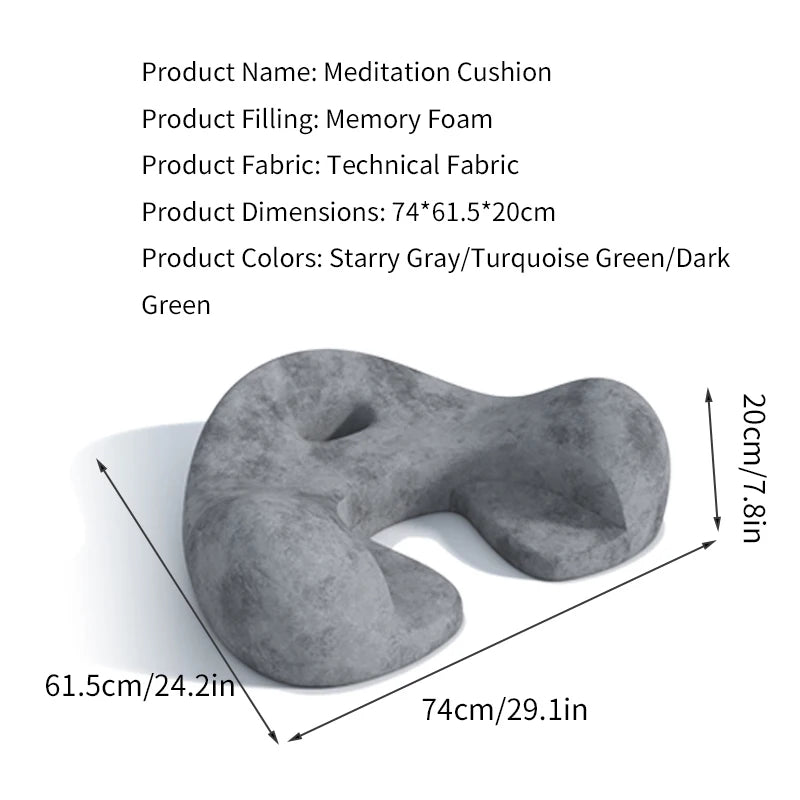 Wholesale Large Comfortable Adult Meditation Mat Zen Memory Foam Premium Yoga Pillow