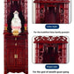 ZZ Buddhist shrine shrine vertical cabinet offering rack God of Wealth Bodhisattva offering table Solid wood household