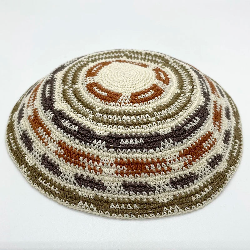 Jewish Kippah Black Hand Made Yarmulke Judaica Yamaka Kippa Yamakah Yarmulka Hat Men (15CM 5.9INCH)