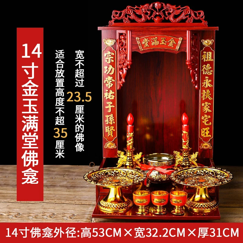 Buddhism Shrine Table, Household Statue Cabinet