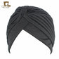 NEW Luxury Divas Stretchable turban Head wrap hat with beaded pendant women Headwear