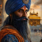 Khalsa Sikh Bold Warrior Retro Religion Poster Print Wall Art Pictures Canvas Painting Living Room Bedroom Home Decor Gift