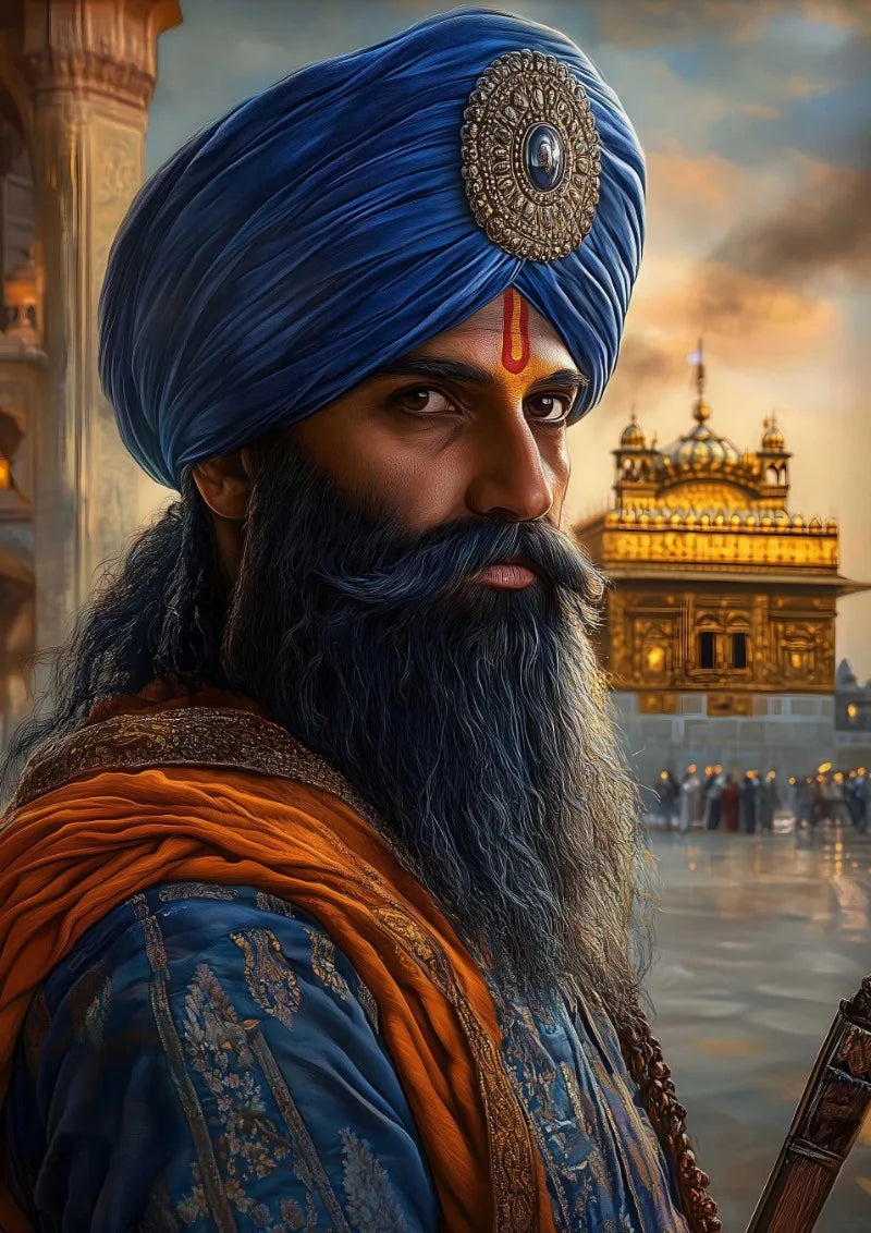 Khalsa Sikh Bold Warrior Retro Religion Poster Print Wall Art Pictures Canvas Painting Living Room Bedroom Home Decor Gift