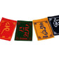 10pcs/string Tibetan Buddhist Supplies Mini Colorful Prayer Flags Five Colors Flannel Buddhist Ceremony Flag Horse Flag Temple