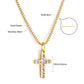 LUXUKISSKIDS Catholic Rosaries Beaded Prayer Cross Pendant Necklace Rosary Prayer Long Stainless Steel Necklaces Collier Jewelry