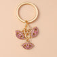 Retro Alloy Turkish Lucky  Evil Eyes Keychain Hamsa Hand Key Ring Pendant for Women Girls Handbag Decor DIY Jewelry Gifts