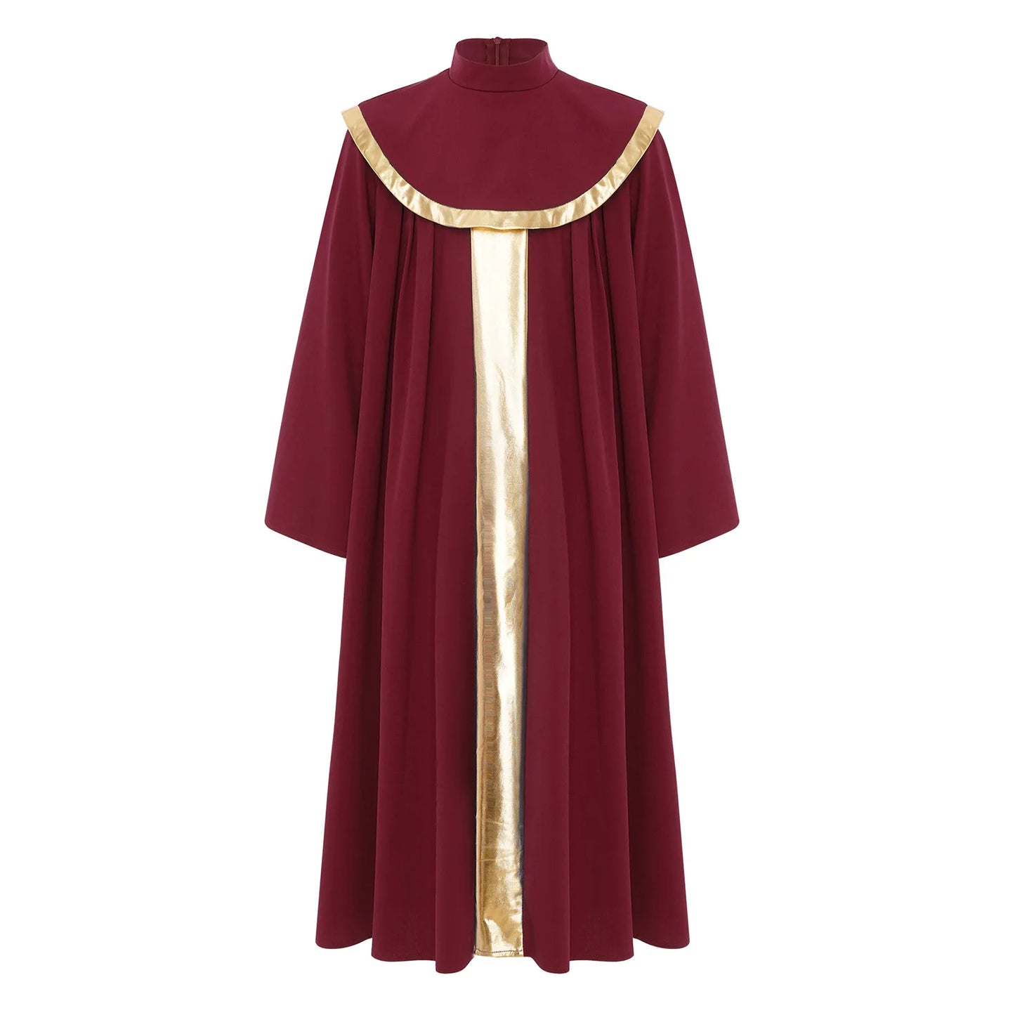 Boys Girls Church Choir Worship Praise Dance Robe Long Sleeve Metallic Gown Christian Pastor Priest Cosplay Halloween Costume