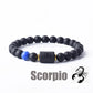 Zodiac Sign Bracelet Homme 12 Constellation Bangles Men Gemini Virgo Leo Libra Bracelet Women Friendship Gift Bracelet on Hand