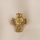 Catholic Christian Jerusalem Cross Brooch Badge religious jewelry articulos religiosos catolico church halo gifts