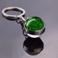 Circuit Board Pattern Keychains Double Sided Glass Ball Pendant Key Chains Computer Geek Keyring Creative Fashion Jewelry Gifts