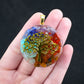 35mm Hexagon Shape 7 Chakra Orgonite Energy Pendant Healing Energy Crystal Beads for Yoga Meditation Spiritual Amulet Orgonite