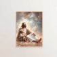 Jesus Christ Canvas Postres Christian Jesus Portrait Wall Art Print Poster I Will Walk with Christ LDS Bible Verse Gift Poster