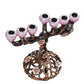 Tree of Flower 7 Branch Candle Holder for Hanukkah Menorah Candelabrum Candlestick Stand for Christmas Party Wedding Celebration