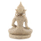 Meditating Seated Buddha Statue Exquisite Carving Figurine Craft for Home Study Room Office Table Decoration Ornament