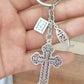 New Fashion Diy Keychain Jesus Cross Book Bible Pendant Men'S Jewelry Car Keychain Souvenir Gift