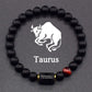 12 Zodiac Sign Bracelet Homme Constellation Bracelet for Men Aries Virgo Leo Libra Charm Bangle Women Friendship Jewelry on Hand