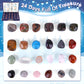 Christmas Advent Calendar Multi-Purpose Crystals Christmas Calendar Natural Healing Stone Calendar Christmas Countdown Gift