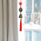 Chinese Knot Copper Wind Chime Car Pendant Traditional Feng Shui Hanging Bell Good Luck Decoration for Wealth Harmony