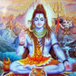Divine Abstract Lord Shiva Canvas Poster  Hindu God Wall Art for Living Room  Religious Home Decor  Indian Deity Prints
