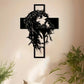 Religious Jesus Cross Iron Wall Art, Home Church Decor, Easter Christmas Gift for Christians
