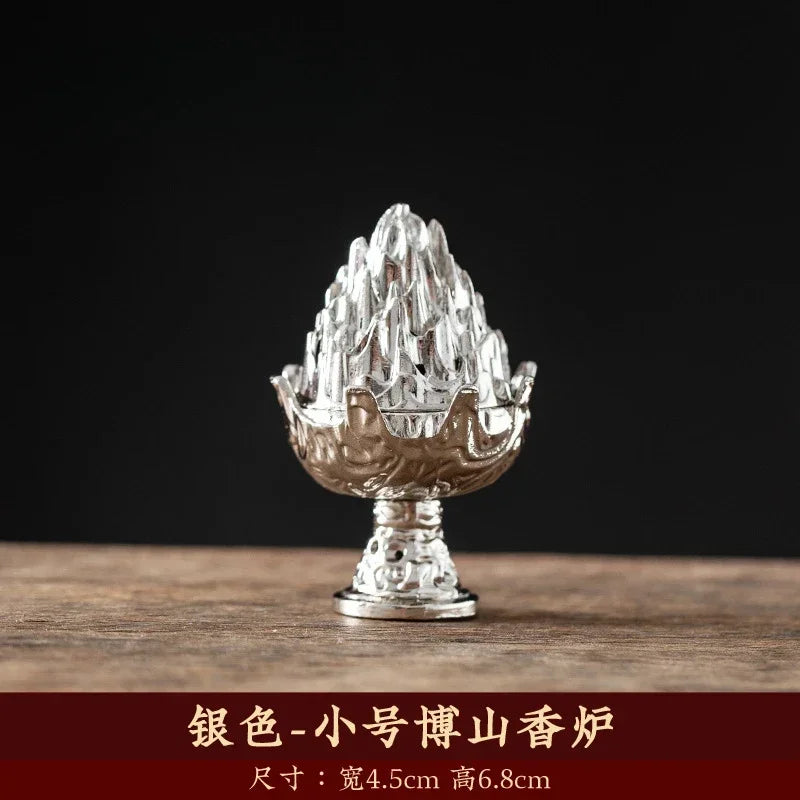 Incense Burner Sandalwood Burner Antique Decoration Mixed Natural Incense Rose Jasmine Lavender Osmanthus Sakura Smoke Cone