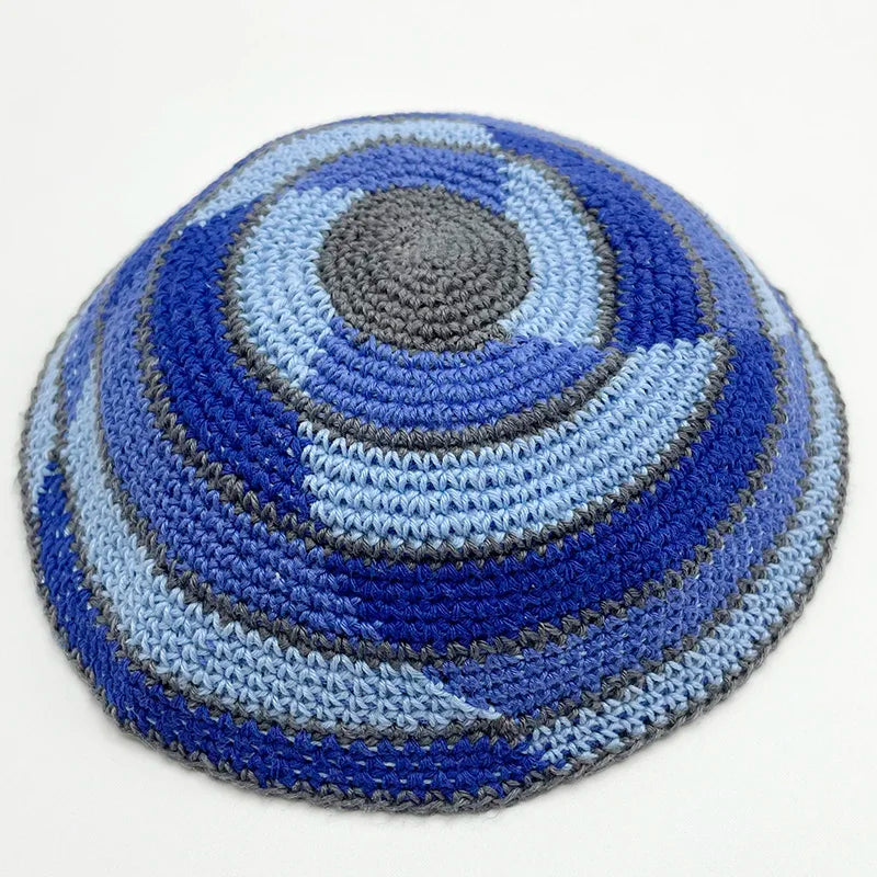 Jewish Kippah Black Hand Made Yarmulke Judaica Yamaka Kippa Yamakah Yarmulka Hat Men (15CM 5.9INCH)