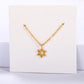 Pentagram Necklaces Pendants Stainless Steel  Chain Star Of David Choker Necklace For Women Jewish Jewelry Collares
