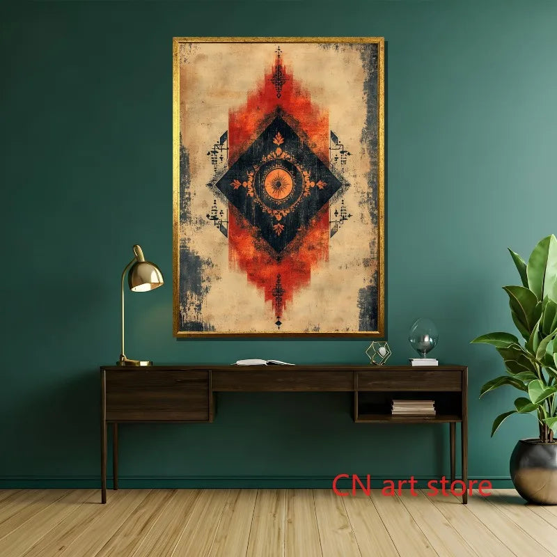 Mandala Boho Mystical Sacred Geometry Yoga and Meditation Art Poster Canvas Painting Wall Prints Picture Living Room Home Decor