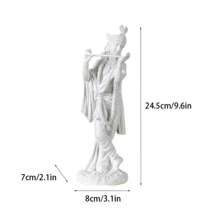 Indian Buddha statue decorations,flute god Krishna ornaments,home decor,resin crafts,office decoration,aesthetic room decoration