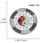 Swastika Yin Yang Tai Chi Bagua Brooch Religious Buddhist Zinc Alloy Yoga Amulet Clothing Backpack Hat Accessories Gift