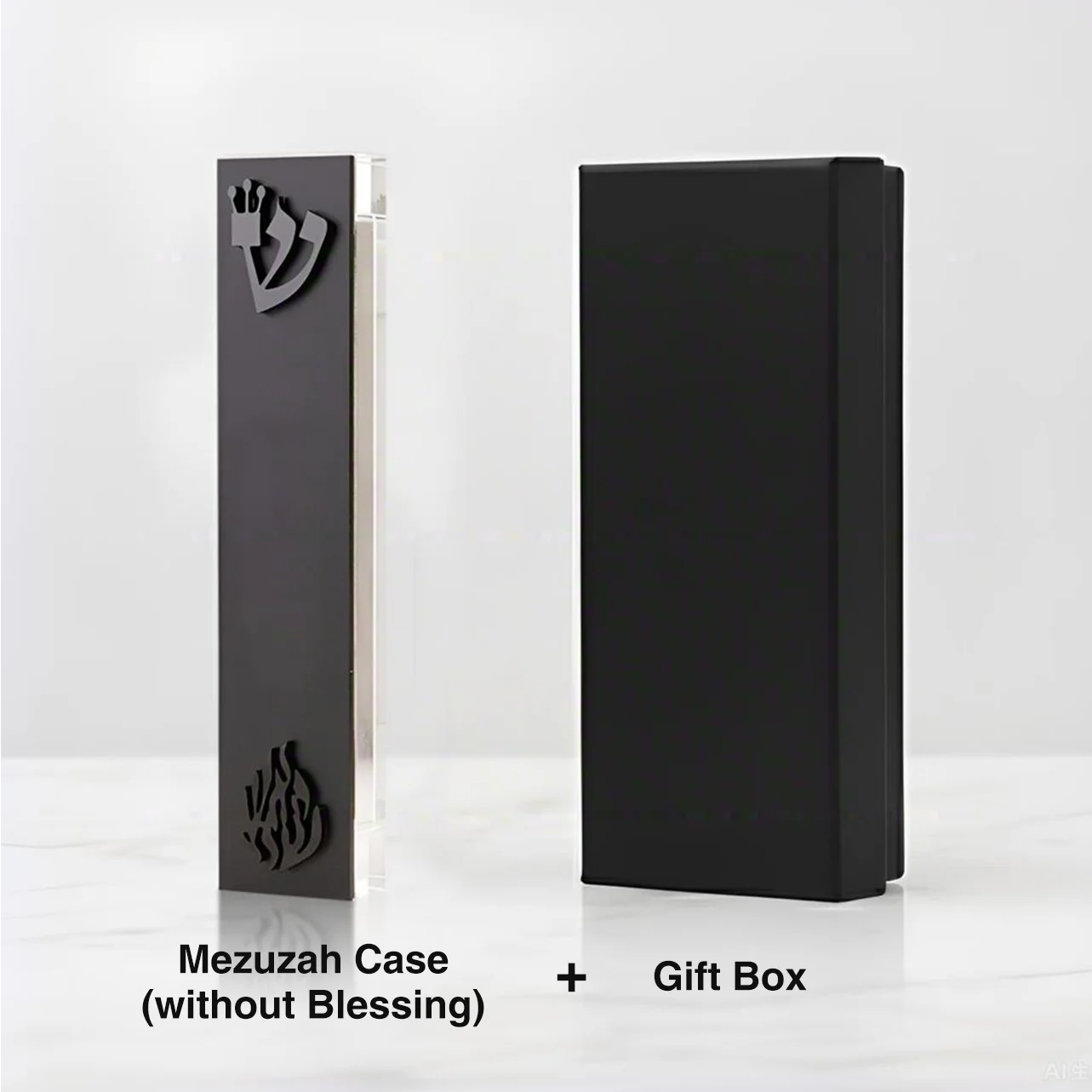 Personalized  Acrylic 3D Cut Jewish Mezuzah with Home Blessing&Name Custom Mezuzah Case Judaica Gift New Home Jewish Gift