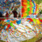 Tibetan Buddhism Satin Prayer Flags 5 Color Prayer Flags Xizang Longda Prayer Flag Decor Pray for Happiness Health Fengma Flag