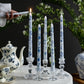 2pcs/set Scented Candles Chinese Hand-painted Blue And White Porcelain Long Candle Soy Wax Candles Party Wedding Home Decor