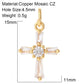 Goth Cross Chrams for Jewelry Making Supplies Golden Angel Charm Stainless Steel Long Chain Dijes Diy Necklace Earring Bracelet