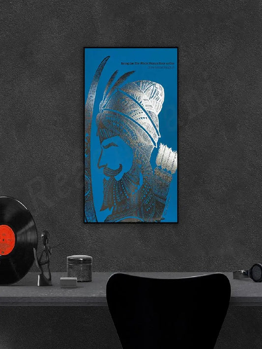 Poster of Guru Nanak Singh the Tenth Sikh Guru Portrait Artwork Home Wall Decor